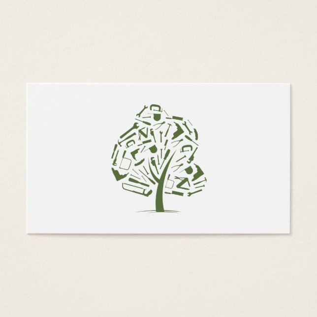 Cartes De Visite Logo de l'arbre (Devant)