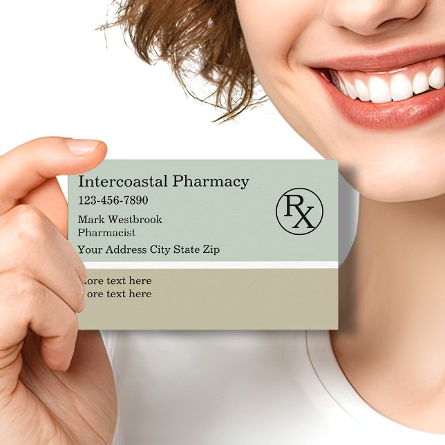 Cartes de visite Logo de Pharmacie Pharmacien (Créateur téléchargé)