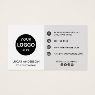 Cartes De Visite Logo d'entreprise personnalisable site web médias