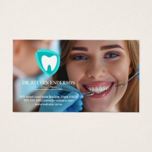 Cartes De Visite Logo des dents   Dentiste Dents de nettoyage