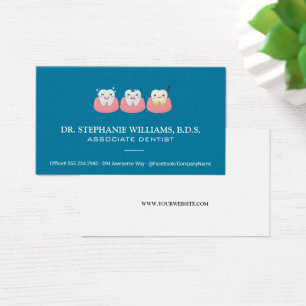 Cartes De Visite Logo des dents mignonnes