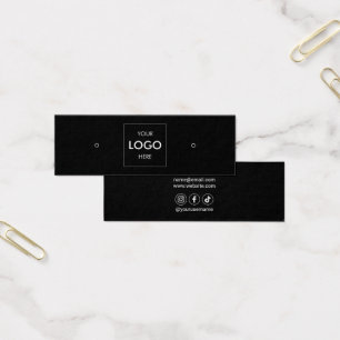 Cartes De Visite Logo Écran d'oreille des médias sociaux