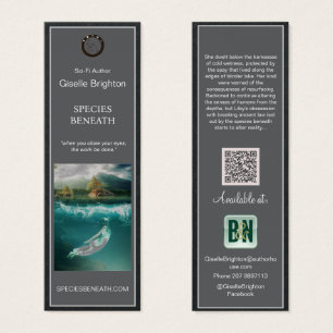 Cartes De Visite Logo Gris Auteur Matériel promotionnel Signets