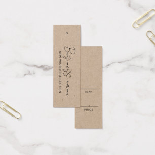 Cartes De Visite Logo moderne Prix du produit Hang Tag Card