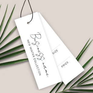 Cartes De Visite Logo moderne Prix du produit Hang Tag Card