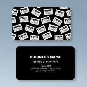 Cartes De Visite Logo ou photo aléatoirement placés