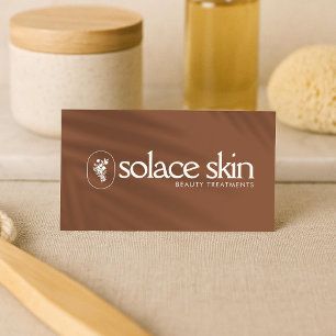 Cartes De Visite Logo Premium Earthy Elegance Beauté, Spa Wellness