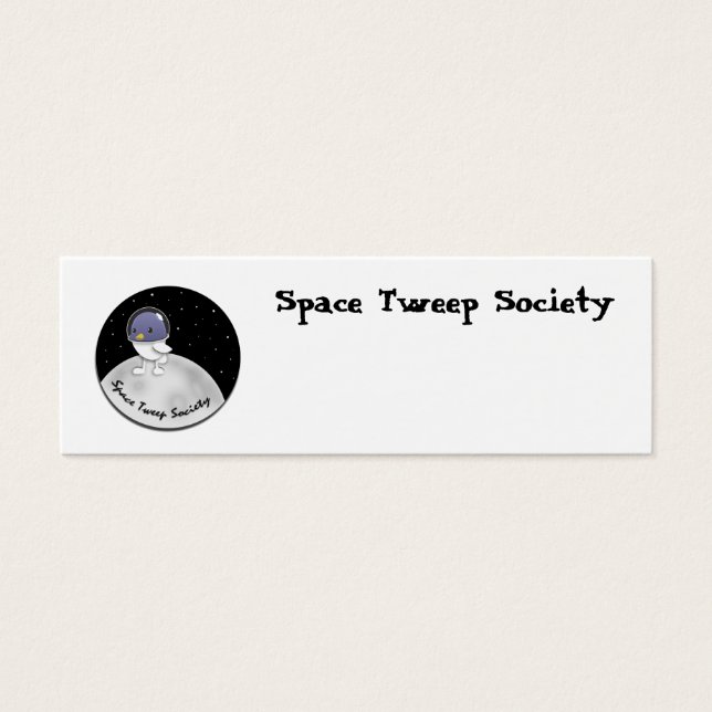 Cartes De Visite Logo Space Tweep personnalisable (Devant)