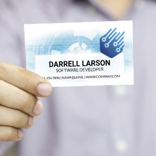 Cartes De Visite Logo technique   Logiciel de l'ingénieur