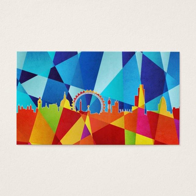 Cartes De Visite Londres Angleterre Skyline Cityscape (Devant)