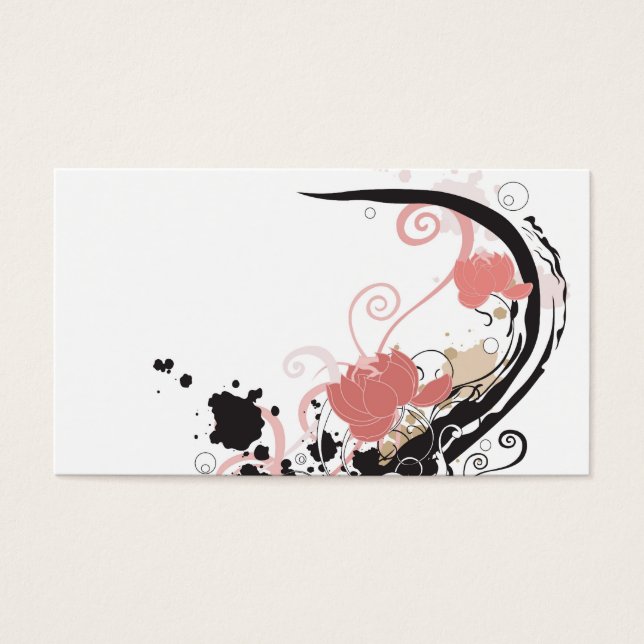 Cartes De Visite Lotus grungy (Devant)