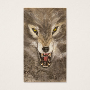 Cartes De Visite Loup de grondement