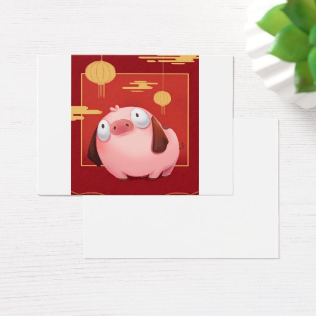 Cartes De Visite Louveur de cochon_cochon beagle (Bureau)