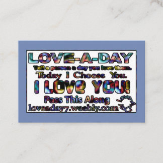 Cartes de visite Love-a-Day