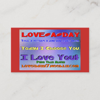 Cartes de visite Love-a-Day