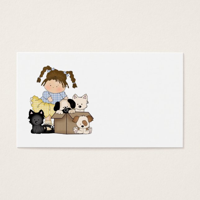 Cartes De Visite Love Puppies (Devant)