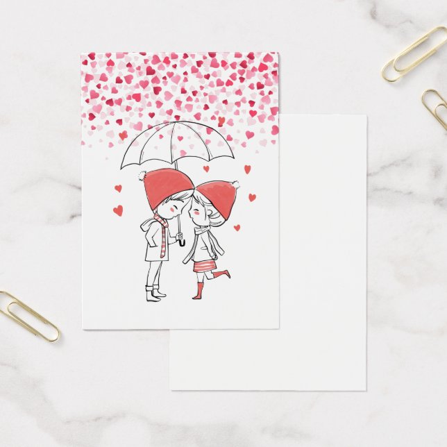 Cartes De Visite Love Rain (Bureau)