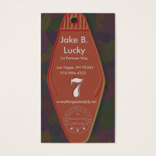 Cartes De Visite Lucky Seven Motel Key