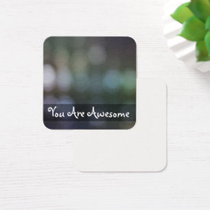 Cartes De Visite Lumière vive, Bokeh Photo Message