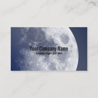 Cartes de visite lunaires de lune bleue