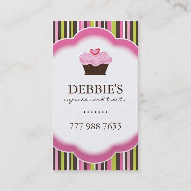 Cartes de visite lunatiques de boulangerie (Devant)