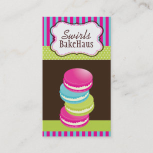 Cartes de visite lunatiques de Macarons