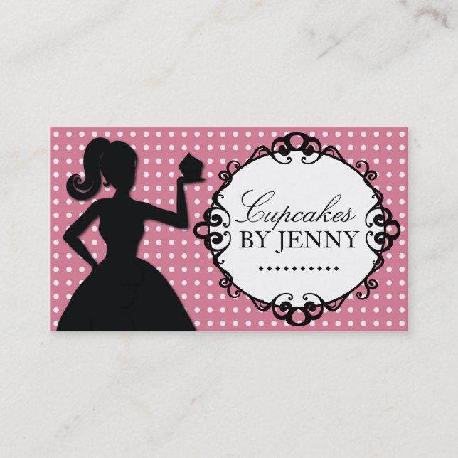 Cartes de visite lunatiques de silhouette de petit (Devant)