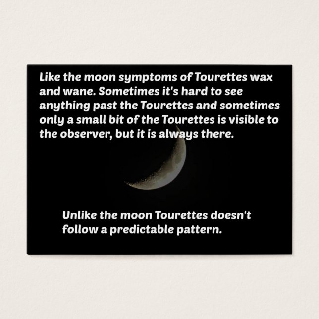 Cartes De Visite Lune des Tourettes (Devant)