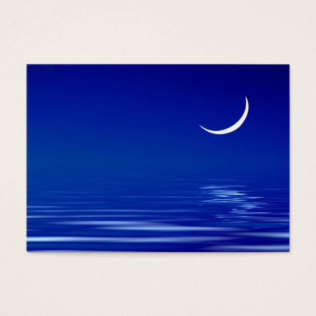 Cartes De Visite Lune sur l'eau (Devant)