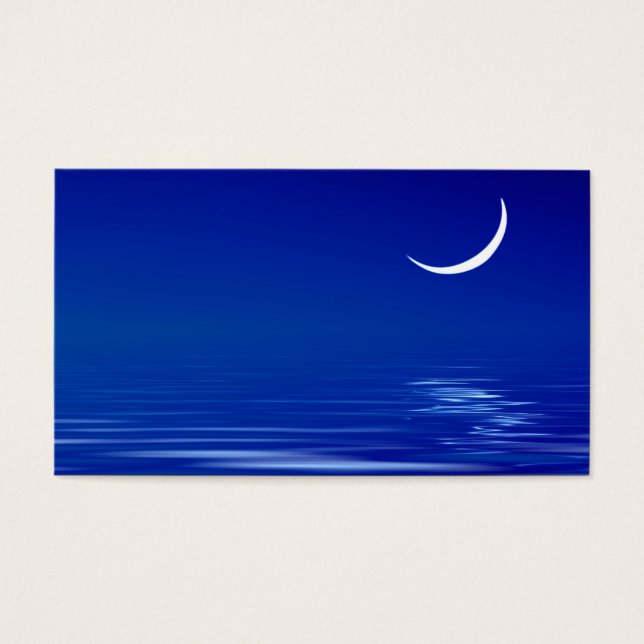 Cartes De Visite Lune sur l'eau (Devant)