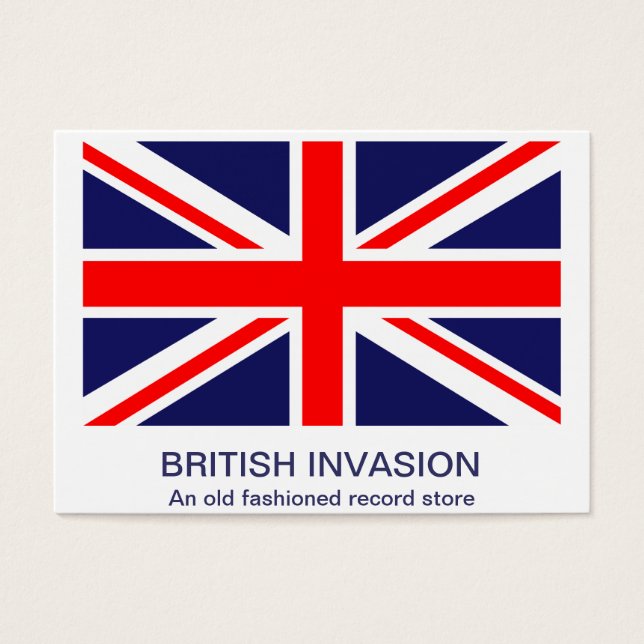Cartes De Visite L'Union Jack classique (Devant)