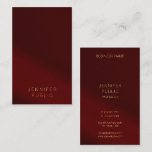 Cartes de visite Luxe Élégant Modèle Texte Or