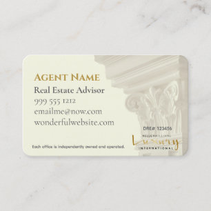Cartes de visite luxe KW