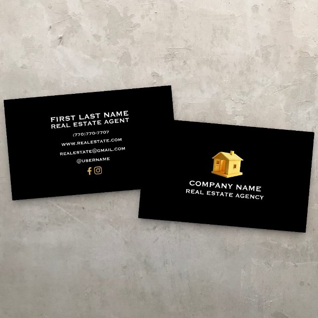 Cartes de visite Luxe Minimaliste (Créateur téléchargé)