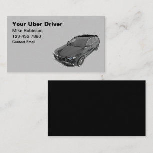 Cartes de visite luxe pour Uber