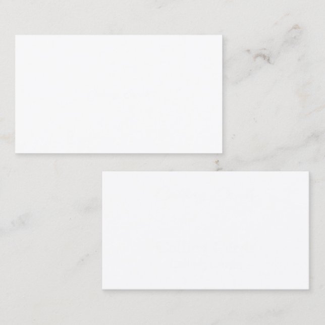 Cartes de Visite Luxueuses Design Élégant pour le  (Devant / Derrière)