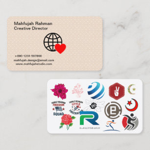 Cartes de Visite Luxueuses   Minimalistes   Fabric