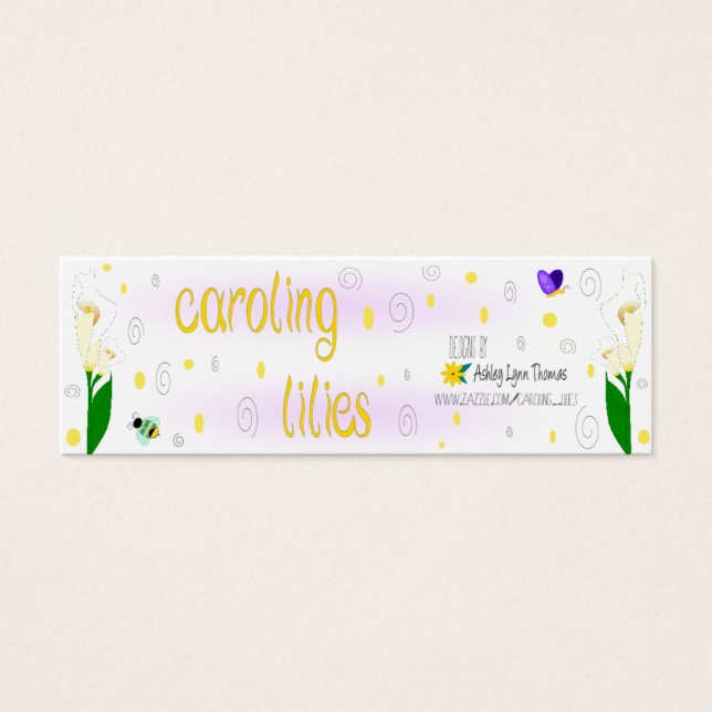 Cartes De Visite Lys de carrosserie (Devant)