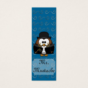 Cartes De Visite M. Gold Mustache Owl