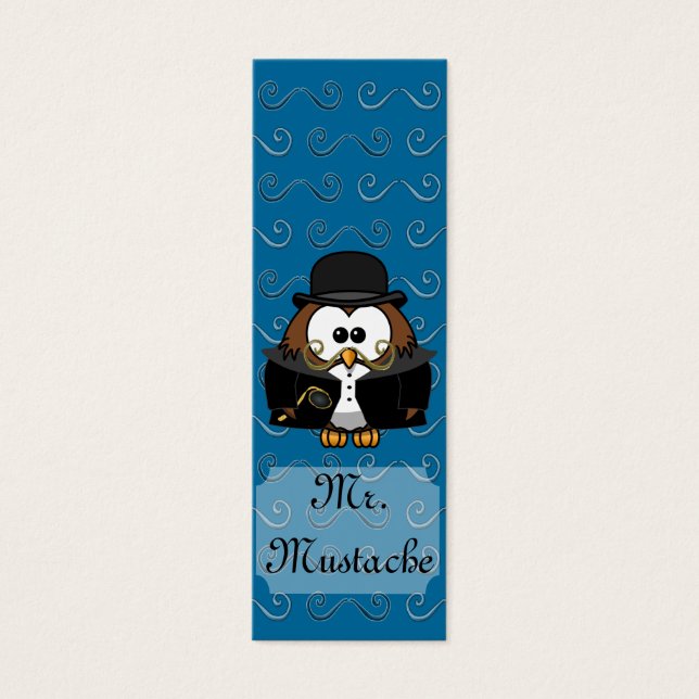 Cartes De Visite M. Gold Mustache Owl (Devant)