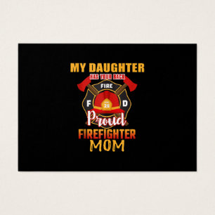 Cartes De Visite Ma Fille A Ton Dos Fier Pompier Maman