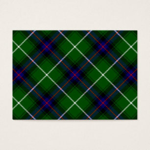 Cartes De Visite MacDonald tartan bleu vert plaid