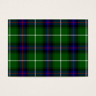 Cartes De Visite MacDonald tartan bleu vert plaid
