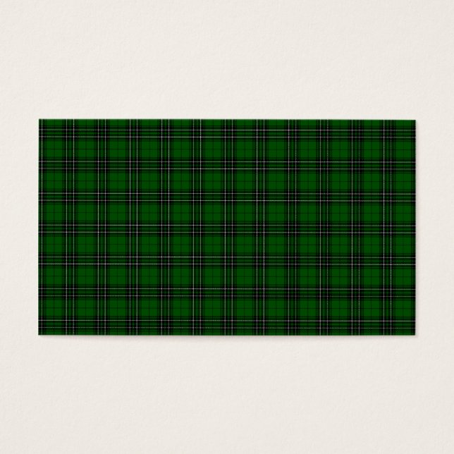 Cartes De Visite MacLean Tartan (Devant)