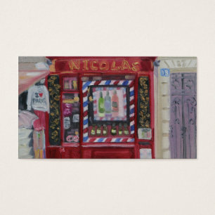 CARTES DE VISITE MAGASIN DE VIN DE PARIS