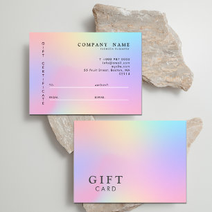 Cartes De Visite Magasin Holographique Gradient Vêtements Moderne R