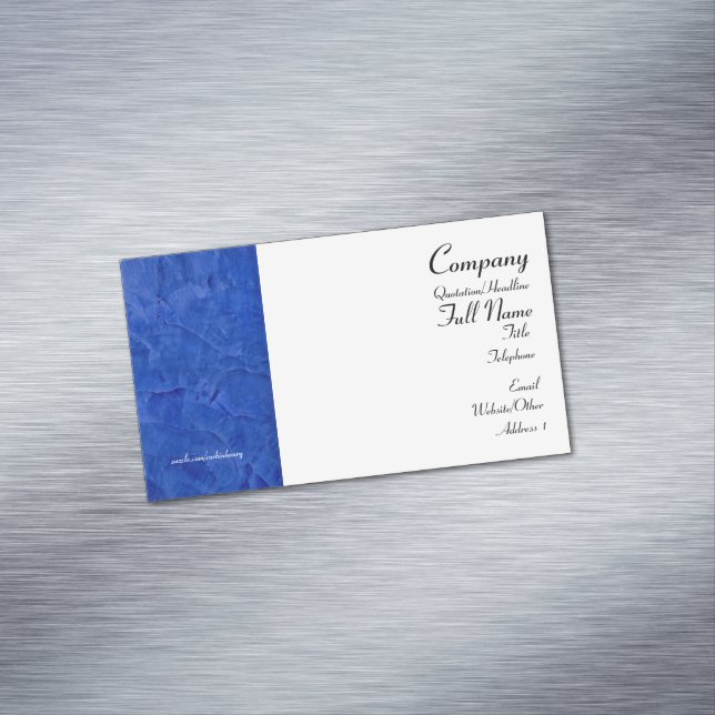 Cartes de visite magnétiques bleu toscan (In Situ)