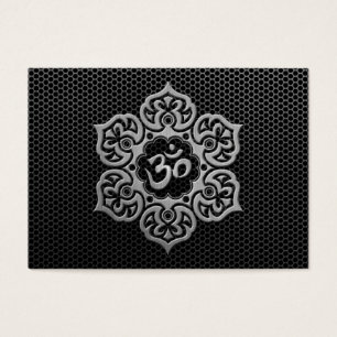 Cartes De Visite Maille en acier OM floral