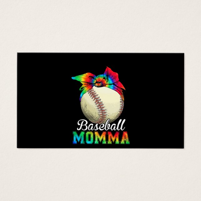 Cartes De Visite Maman Baseball Momma Anniversaire (Devant)