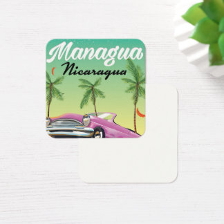 Cartes De Visite Managua - affiche de voyage du Nicaragua